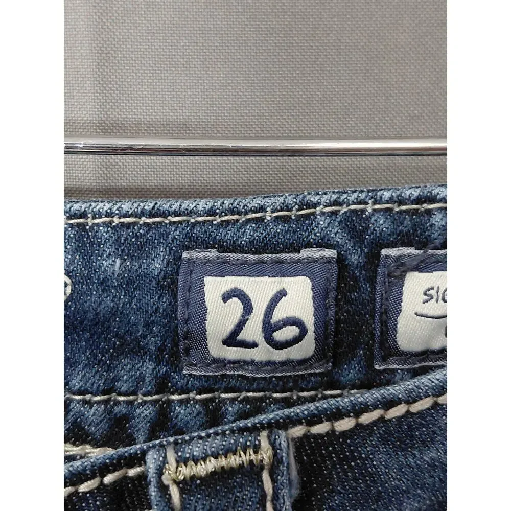 Miss Me Signature Boot Blue Stretch Jeans Women Size 26
